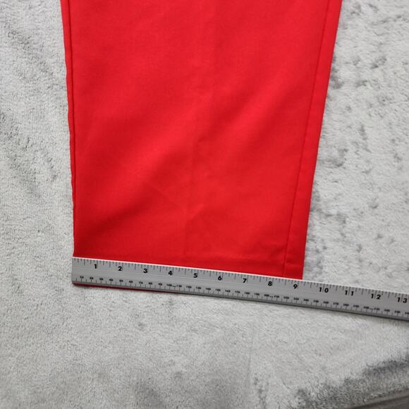 Blair Pants Womens 22W Plus Red Elastic Waist Pull On High Rise Tapered Pockets - Picture 8 of 9